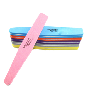 Miếng Bọt Biển Làm Móng Nhiều Màu, Miếng Đệm Làm Móng Cong, Miếng Đệm Làm Móng Hai Mặt 100/180 Có Thể Giặt Được Để Đánh Bóng Ngón Tay Gel UV - Product Image 5