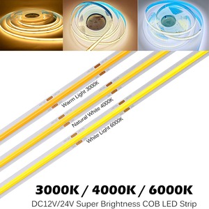 Bande LED COB intelligente TUYA WiFi DC24V, 320 LED/<span class=keywords><strong>m</strong></span>, haute densité, flexible, barre lumineuse LED COB, décoration de chambre à coucher, cuisine, compatible avec Alexa <span class=keywords><strong>Google</strong></span> - Product Image 2