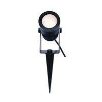 Projecteur LED d'extérieur en aluminium 24V basse tension pour aménagement paysager, RGBW dimmable, IP65, avec piquet incliné en laiton