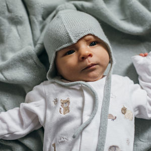 Holesale Rice el arroz ewborn ooft lose Kin ashmere ababy ococks ooooties y eanie Hat wo-pieces et - Product Image 6