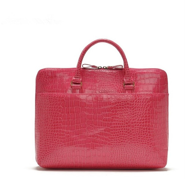 Women Pink Laptop Briefcase Business Satchel Computer Handbag
