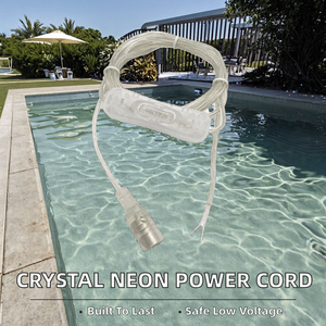 <span class=keywords><strong>Cable</strong></span> de Extensión de Luz de Neón <span class=keywords><strong>con</strong></span> <span class=keywords><strong>Interruptor</strong></span> de Cristal 304 Personalizado, Conductor de Cobre, Aislamiento de PVC, 12-24V, 2M, Corriente Nominal de 16/30A - Product Image 2