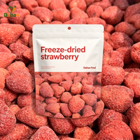 Op maat gemaakte verpakking Gefreeze-droogde Aardbeien 30g Natuurlijk Suikervrij Snack Gefreeze-droogde Aardbeien Gedroogd Fruit OEM ODM