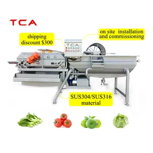 TCA Support Anpassung mehrerer Modelle sus 304 Obst-und Gemüse walzen waschmaschine