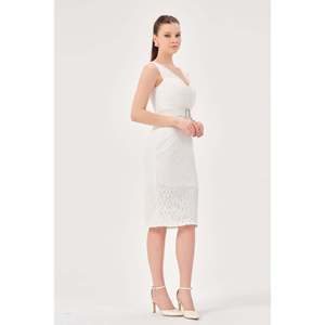 Haut décontracté uni écru pour femme DANS, coupe classique et tissu confortable, disponible en tailles 38-42, modèle 1589 - Product Image 6