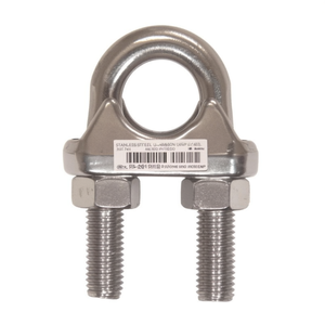 Stainless Steel <b>U</b>-<b>Bolt</b> Clamp AISI 316 DIN 741 Lifting And Anchoring Accessories - Product Image 2