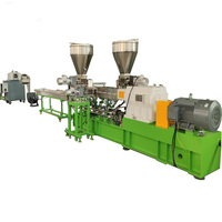 Extrudeuse à double vis haute performance PE PP PA + verre/talc/CaCO3 Machine de granulation plastique PLC boîte de vitesses équipement du fabricant