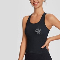 Oferta de Verano: Camisetas sin Mangas Personalizadas, Ecológicas, de Spandex/Poliéster, Transpirables, de Secado Rápido y Alta Elasticidad para Mujer