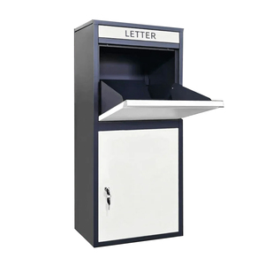 Mail Parcel Drop <strong>Box</strong> With <strong>Lockable</strong> <strong>Storage</strong> Compartment Weatherproof Extra Large Steel Package Delivery <strong>Box</strong> - Product Image 2