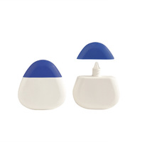 Nouvelle bouteille souple vide de 50 ml en PE, style galet triangulaire, imprimée, pour crème pour les mains, crème pour le visage et shampoing, modèle 2026