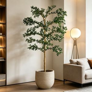 Albero di Ulivo Nero Artificiale Staccabile da 7' Molto Realistico, Decorazione Moderna per la Casa, Alberi di Ulivo Neri Finti Altamente Realistici - Product Image 4