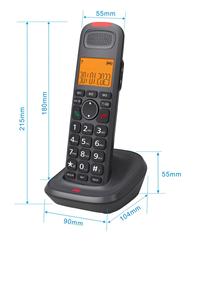 Teléfono Inalámbrico de Escritorio DECT con Audio Digital HD para Oficina en Casa, con Agenda Telefónica y Grabación de Voz, para Hoteles y Empresas - Product Image 6