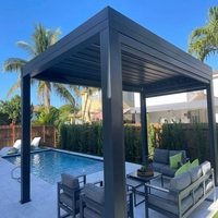 Pergola rétractable moderne en aluminium, directement de l'usine, avec auvent pour patio et personnalisation OEM