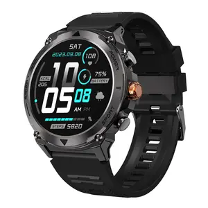 Nuevo reloj deportivo T53 con llamada Bluetooth AMOLED de 1,43 pulgadas, frecuencia cardíaca y presión arterial, reloj inteligente de tres defensas para exteriores