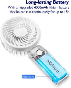 Ventilateur de bureau portable USB de haute qualité, mini ventilateur de plafond pour bureau, ventilateur électrique personnel pour table - Product Image 5