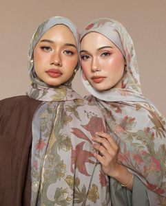 Abbigliamento estivo <span class=keywords><strong>moda</strong></span> in Malaysia abiti da donna musulmani 100% tessuto modale stampato con fiori Premium - Product Image 6