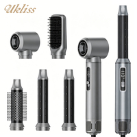 Ukliss 5-in-1 Haarstyler Haartrockner Luftbürste Multi-Haarstyling-Werkzeuge und Zubehör zum Glätten und Locken