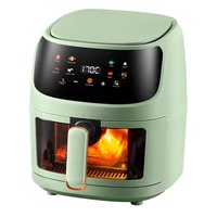 Popular barato 6L 8L inteligente profundo eléctrico antiadherente multifuncional freidora de aire digital para Cocina