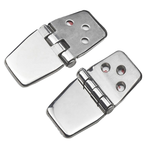 Stainless Steel 316 Marine Flush Covered Strap Hinge With Cover Caps 76x40x2mm Ship Kayaks <b>Yacht</b> Boat Hardware Deck Door Marine - Product Image 3