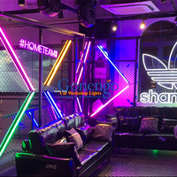 Lampu LED atap heksagonal Modern RGB hemat energi untuk penggunaan dekoratif rumah