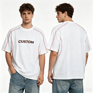 Camisetas de Alta Calidad para Hombre, 100% Algodón, Estilo Holgado, Personalizables con Impresión Digital de Logotipo, 230 Gramos, Camisetas Personalizadas para Hombre - Product Image 1