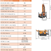 Foreuse de puits d'eau K-Long 500m avec moteur Cummins 132kw et force de levage de 38T