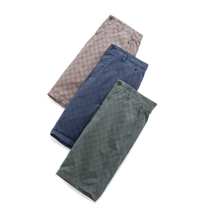 <span class=keywords><strong>Bermuda</strong></span> personnalisé à imprimé floral tropical pour hommes en tissu sergé de coton doux ceinture <span class=keywords><strong>élastique</strong></span> de coupe décontractée loisirs de plein air - Product Image 1