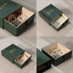 Luxury Custom Logo Paper Gift Jewelry Boxes with Insert Customizable Earrings and <b>Rings</b> Storage Solution - Product Image 1