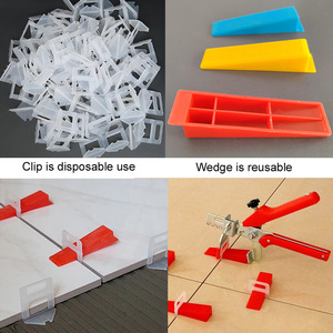 Outils de nivellement pour carrelage : clips et cales, système de nivellement pour carrelage céramique, outils d'installation de carrelage - Product Image 4