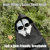 Nouvelle arrivée : cagoule en tricot à motif de crâne fantôme, unisexe, tactique, masque intégral, protection UV pour moto, motard, snowboard, cosplay