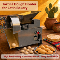 Machine à diviser la pâte à tortillas, découpeuse pondérale de pâte à pain plat, équipement de portionnement pour boulangerie latine, pour tortillas à base de mélange de maïs et de farine