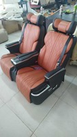Sièges en cuir aéronautique de luxe VIP, ensemble d'accessoires intérieurs pour modèles de vans d'aviation, pour Toyota Hiace Vito W447 MVP Sprinter Alphard