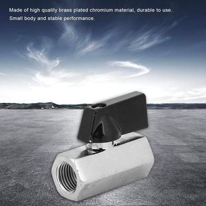 Mini robinet à tournant sphérique manuel 3/8 F/F pour eau gazole média haute température - Product Image 4