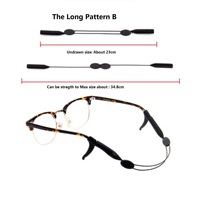 Cordons réglables en silicone pour lunettes avec crochets d'oreille, chaînes pour lunettes de soleil, supports de lunettes de sport antidérapants