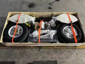 Remolque de remolque pintado en azul con luces y rampas Remolque de coche - Product Image 5