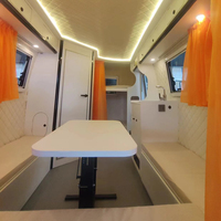 Petite caravane en aluminium Heno avec lit superposé - Design moderne pour une utilisation en extérieur à vendre