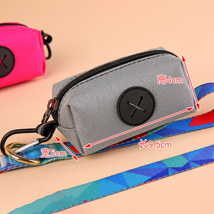 Bolsa de lona para caca de perro, dispensador de bolsas de basura para mascotas al aire libre con Clip de mosquetón, bolsa de recolección de residuos de animales - Product Image 6