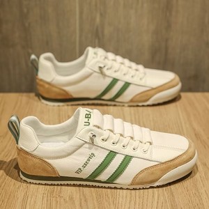 Baskets blanches respirantes pour hommes, en maille, semelle intermédiaire en caoutchouc, chaussures de course souples décontractées d'été, pour étudiants, à lacets avant, Binh - Product Image 2