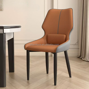 Modern High-End Luxury Dining Chair Elegant Leather Design for Home Leisure Hotel Tea <b>Table</b> or Meeting-Simple Style Chair - Product Image 3