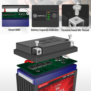 แบตเตอรี่มอเตอร์ไซค์แบบจั๊มพ์สตาร์ท LPF Low Temp Cell 12v 2.5Ah แบตเตอรี่ตะกั่ว-กรดทดแทน พร้อม 75CCA และ Smart BMS อายุการใช้งานยาวนาน 12v 2.5ah Lifepo - Product Image 1