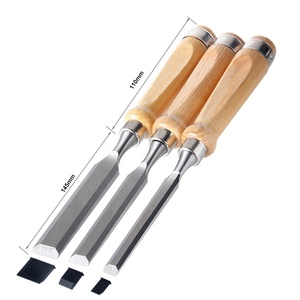 Royal Sino Cheap Price Woodworking 60CRV <strong>Chisel</strong> Set <strong>4</strong> Pieces Set for Wood Turning - Product Image 1