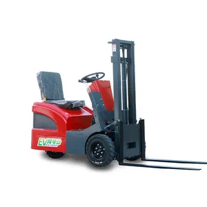 Petit chariot élévateur électrique avec chariots élévateurs à trois points d'appui entrepôt petite station de manutention chariot d'empilage et de manutention à crémaillère - Product Image 1