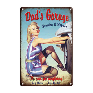 Connaissez votre <span class=keywords><strong>garage</strong></span> décor mur bar artisanat vieille impression rétro signe salon vip Vintage métal affiche logo étain voiture plaque Offre Spéciale - Product Image 2