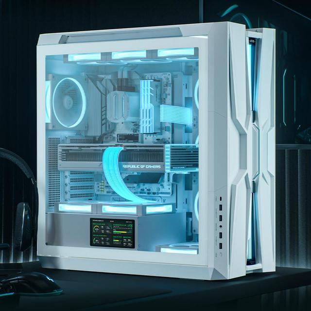 Deepcool GENOME III Ultimate Full Tower Liquid-Cooled Gaming Computer Case Pre-Installed 5.5-inch LCD Screen 420mm Cooler Steel