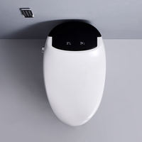WC intelligent japonais monobloc en céramique électrique à ouverture automatique par capteur, cuvette de toilette automatique intelligente incluse