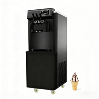 Nouvelle Machine à Glace YINSHUO Grande Capacité 220V, Simple Saveur, Garantie 1 An, Idéale pour Petits Cafés, Boutiques, Camions de Restauration et Chariots Mobiles