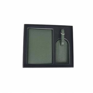 Porte-passeport en cuir PU 2026, étui portefeuille en cuir, ensemble de couverture de passeport et d'étiquette de bagage avec logo personnalisé - Product Image 4
