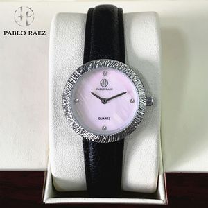 Reloj de mujer con correa de cuero a la moda, superficie de concha, elegante y con estilo, estilo sencillo. - Product Image 4