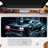 Tapis de souris de jeu de haute qualité de marque personnalisée XXL Tapis de bureau en caoutchouc durable avec logo de sublimation cousu