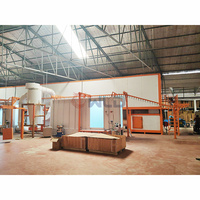 Ligne de pulvérisation électrostatique industrielle WLD-C, ligne de production automatique de peinture en poudre, CE
